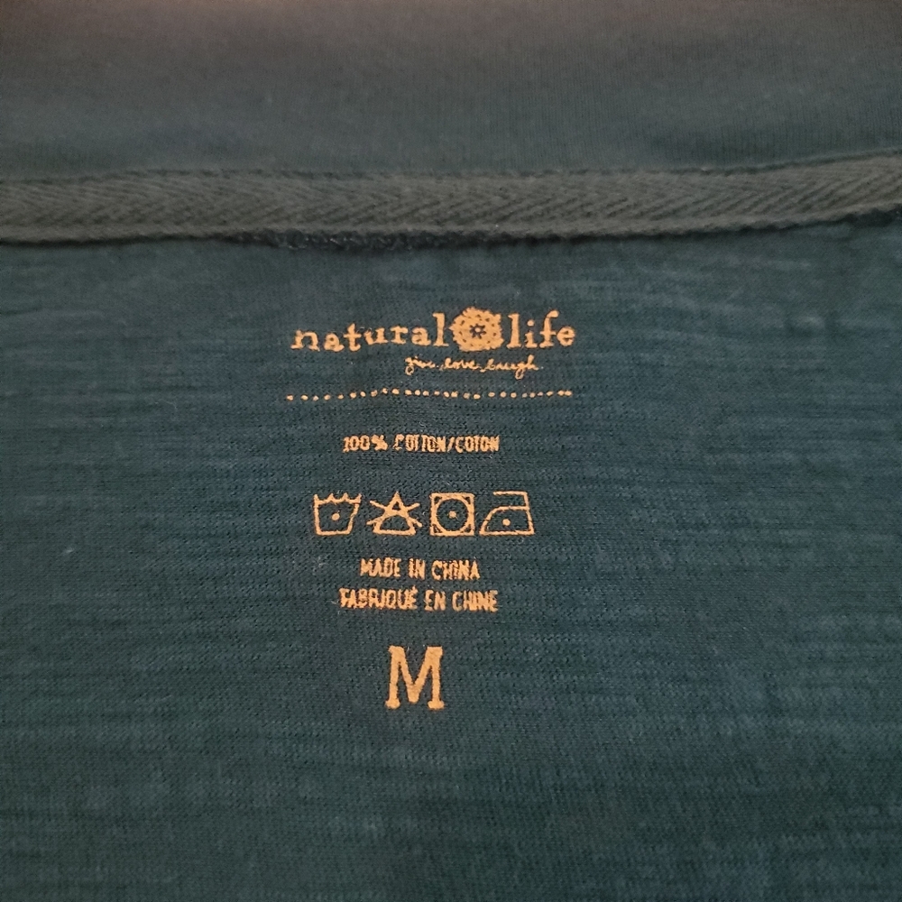 NATURAL LIFE Charlie Blue Oversized Vneck Short Sleeve Loungewear Pj's Jumper M - Picture 9 of 10